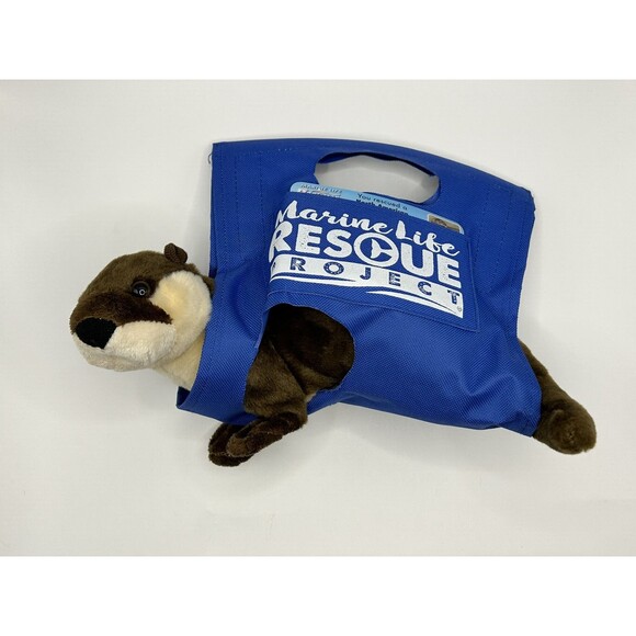 Marine Life Rescue Project River Otter Plush Stuffed Animal w/ Stretcher & Card - Picture 4 of 14